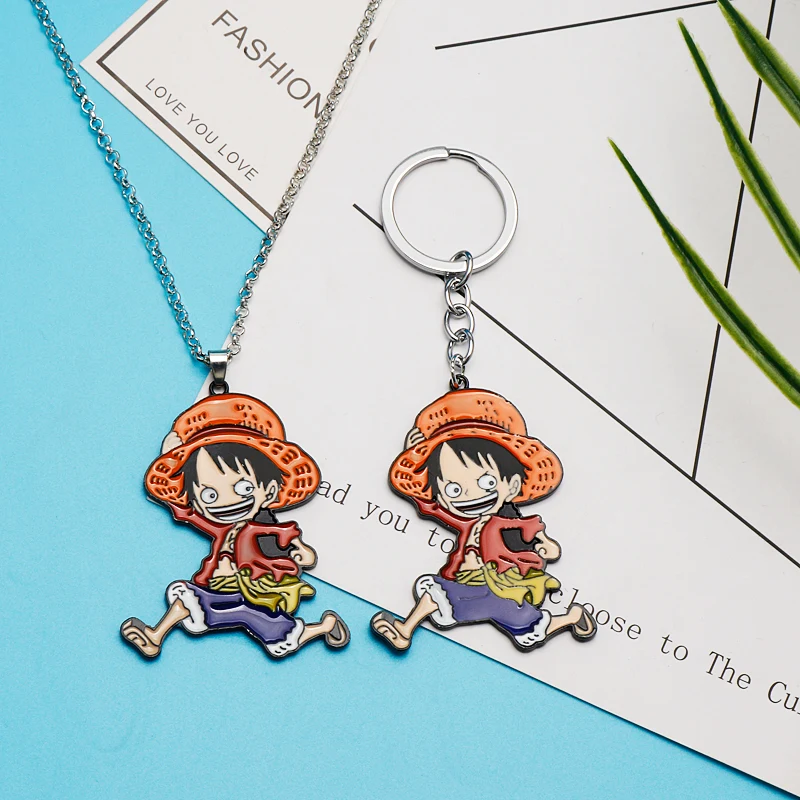 Luffy Zoro Sanji Nami Necklace Keychain