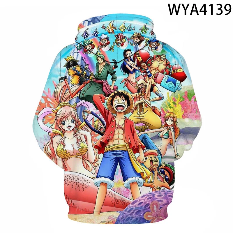 Monkey D Luffy 3D Hoodies  Roronoa Zoro Nami Usopp Sanji Nico Robin Franky