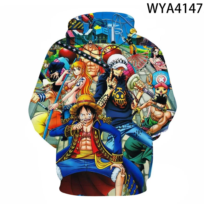 Monkey D Luffy 3D Hoodies  Roronoa Zoro Nami Usopp Sanji Nico Robin Franky