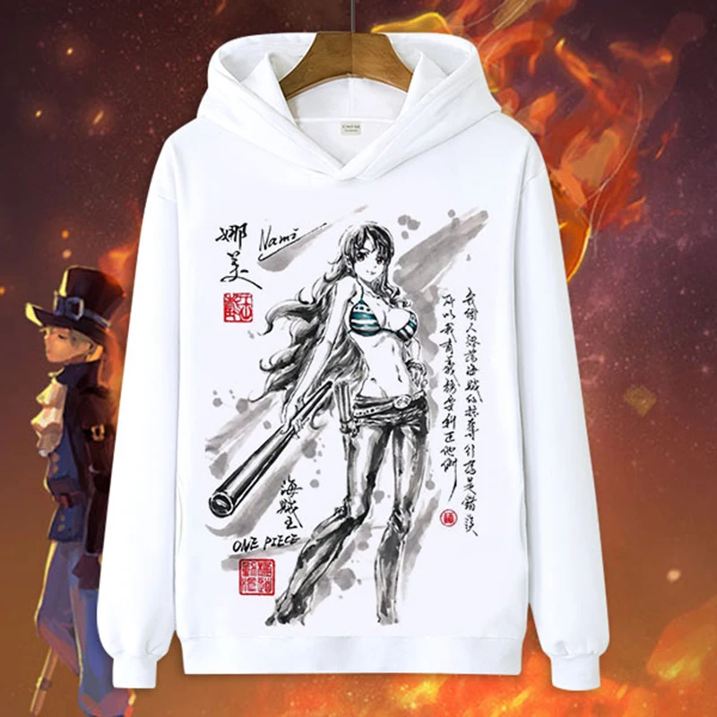 Women Men Hoodie One Piece Luffy Zoro Hoodies Nami Usopp