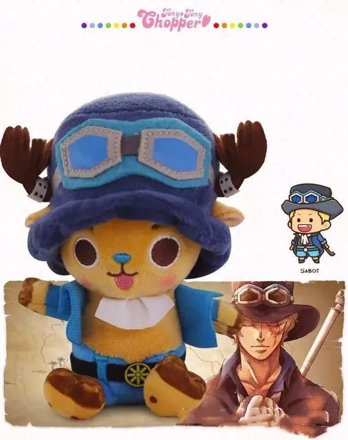 30CM One Piece Chopper Sabo Sanji Soft Plush