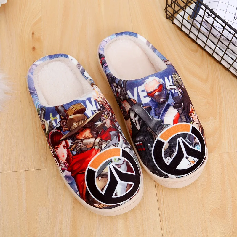 ONE PIECE Monkey D Luffy Winter Warm Plush Shoes Slippers Stuffed Plush