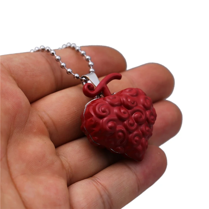 Devil Fruit Cursed Metal Bead Chain Necklace