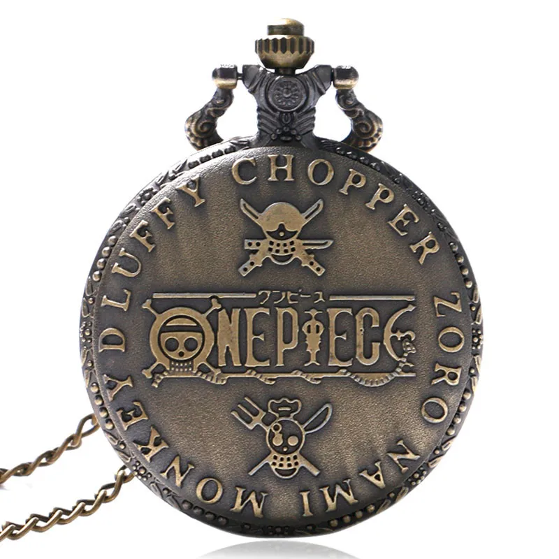 One Piece Bronze Quartz Pocket Watch