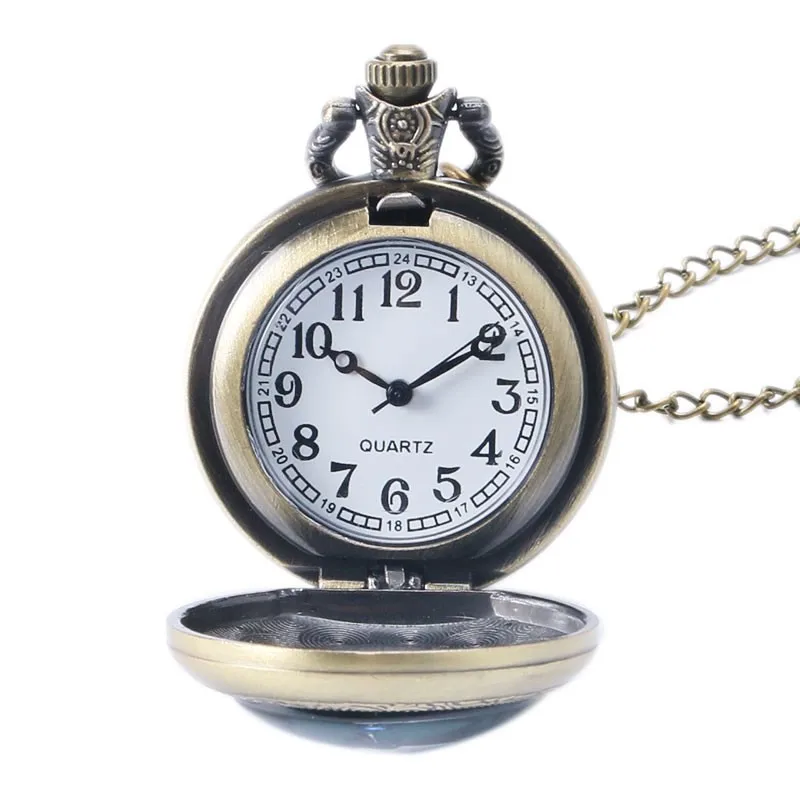 One Piece Skull Pocket Watch With Chain