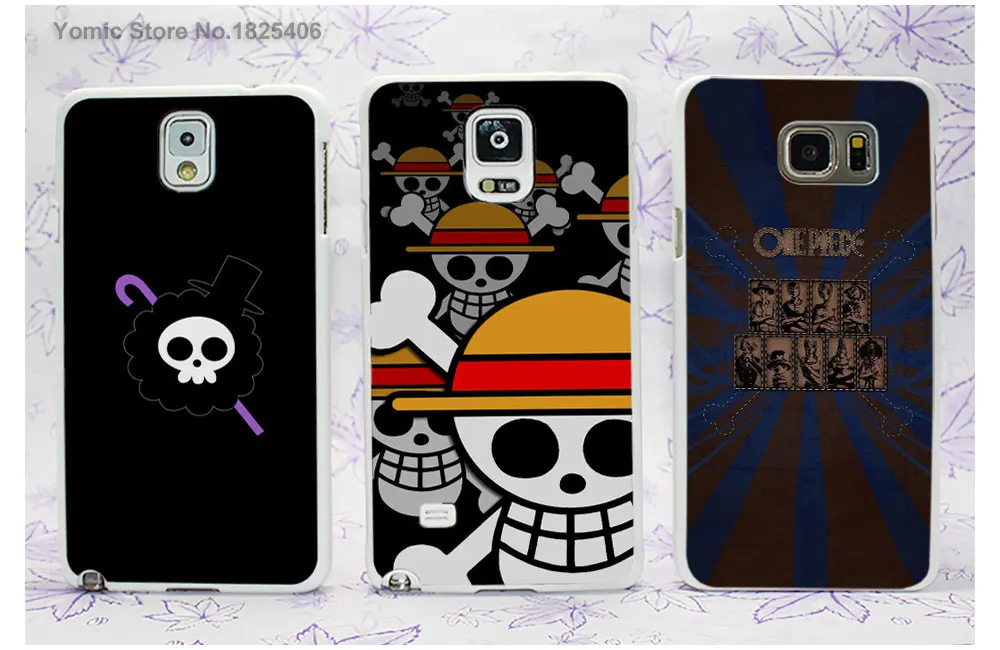 One Piece Hard White Case Cover for Samsung