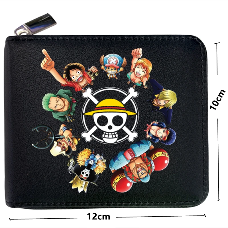 One Piece Luffy Law Ace Wallet Short Purse