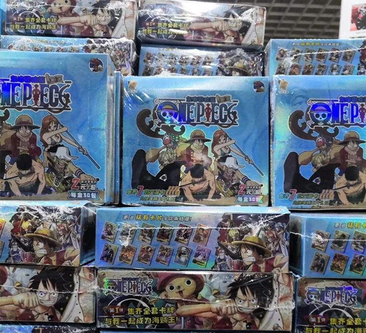 Luffy Roronoa Sanji Nami TCG Original Japanese Anime Collection Card Game 50-210Pcs/Box