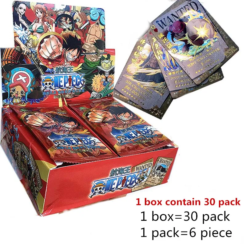 Luffy Roronoa Sanji Nami TCG Original Japanese Anime Collection Card Game 50-210Pcs/Box