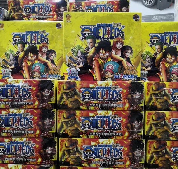 Luffy Roronoa Sanji Nami TCG Original Japanese Anime Collection Card Game 50-210Pcs/Box