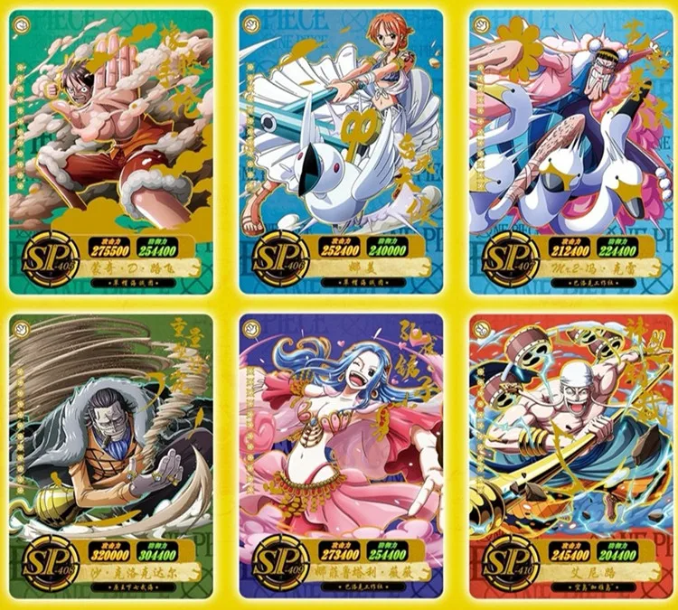 Luffy Roronoa Sanji Nami TCG Original Japanese Anime Collection Card Game 50-210Pcs/Box