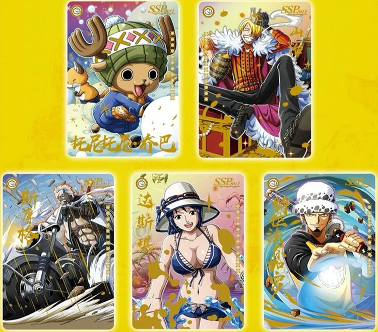 Luffy Roronoa Sanji Nami TCG Original Japanese Anime Collection Card Game 50-210Pcs/Box