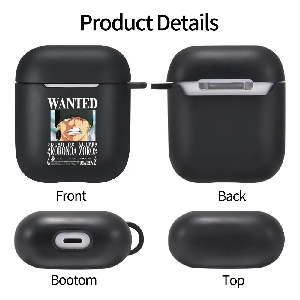 One Piece Anime Silicone Cover For Apple Airpods 2