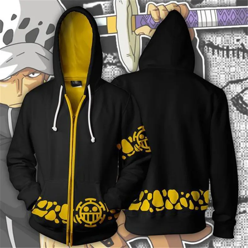 One Piece 3D Printed Hooded Sweatshirt