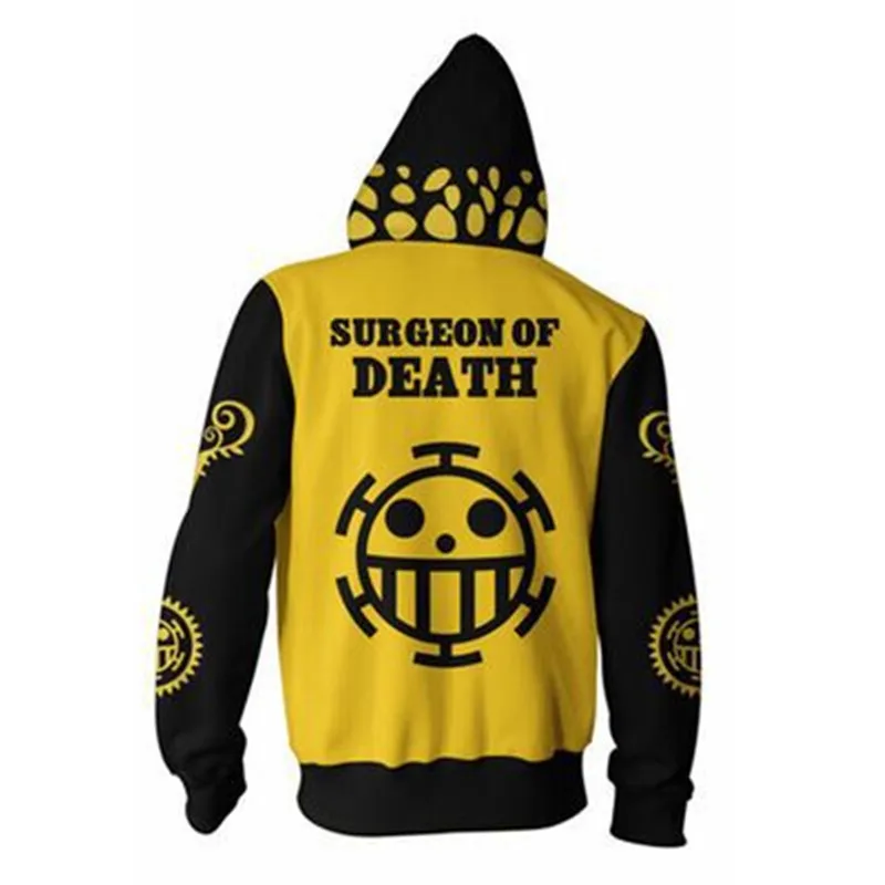 One Piece 3D Printed Hooded Sweatshirt