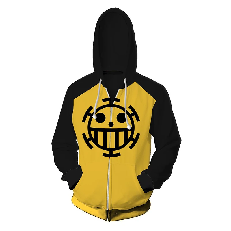 One Piece 3D Printed Hooded Sweatshirt