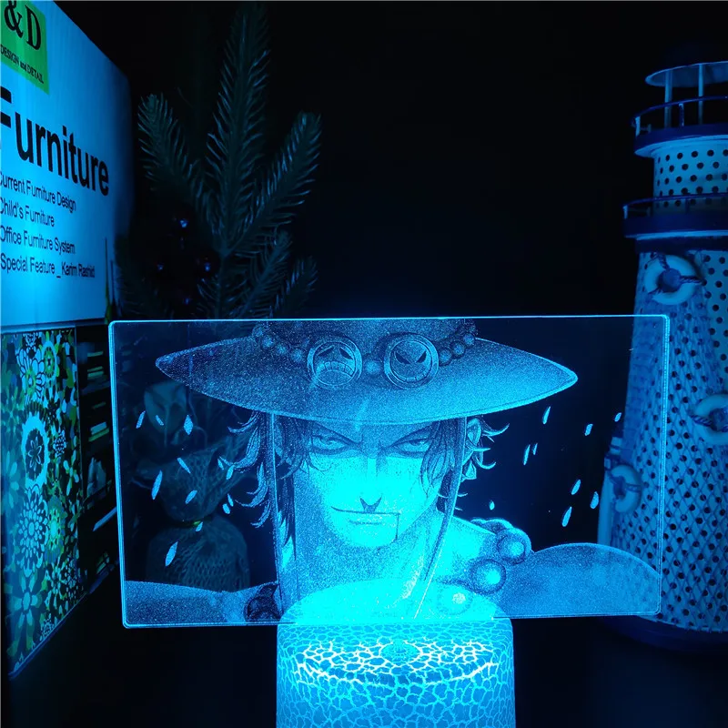 Portgas D Ace 3D Night Light