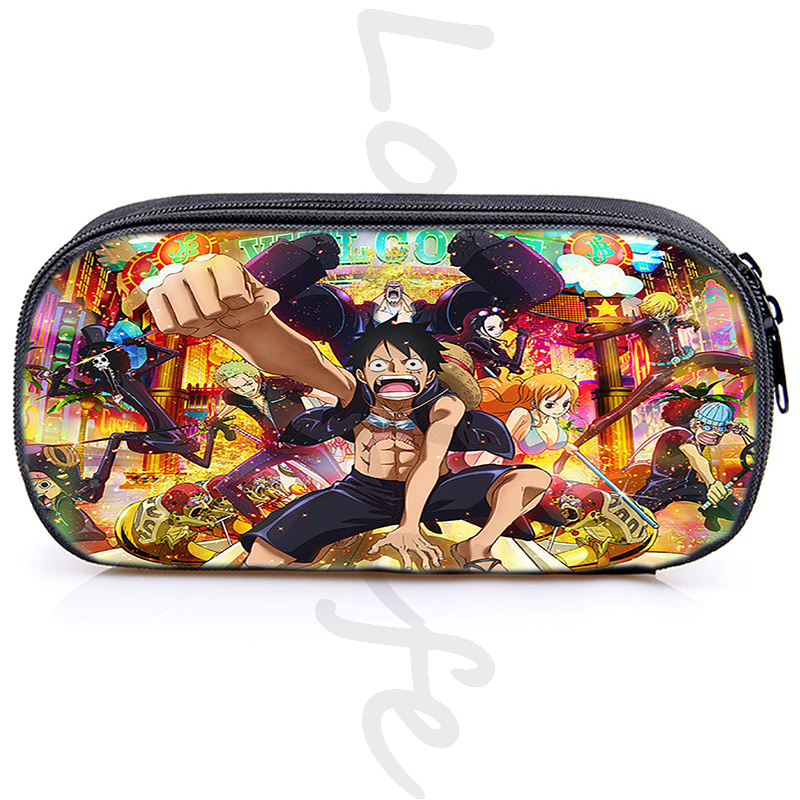 One Piece Luffy Pencil Cases Cosmetic Storage Pouch