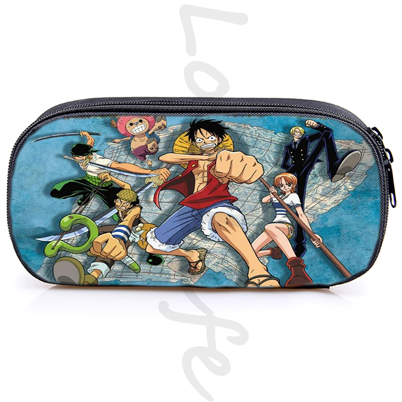 One Piece Luffy Pencil Cases Cosmetic Storage Pouch