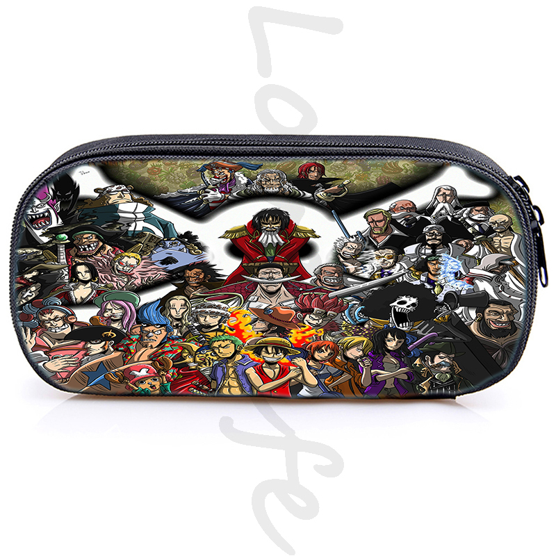 One Piece Luffy Pencil Cases Cosmetic Storage Pouch