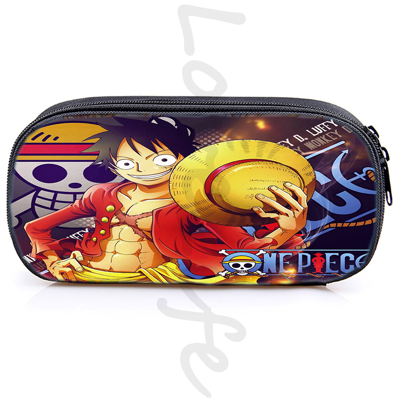 One Piece Luffy Pencil Cases Cosmetic Storage Pouch