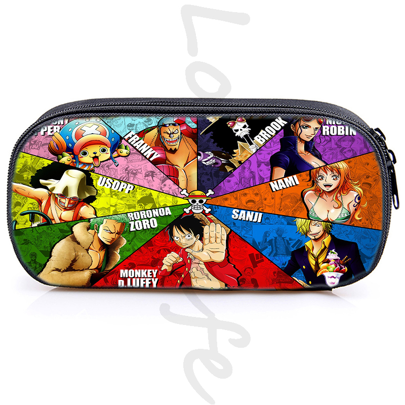 One Piece Luffy Pencil Cases Cosmetic Storage Pouch