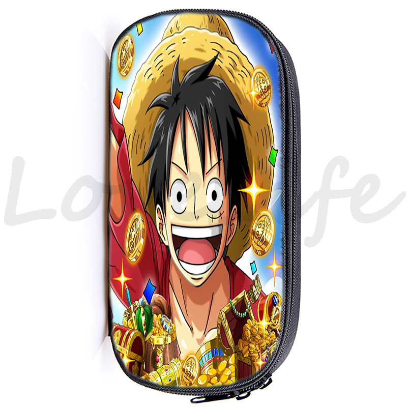 One Piece Luffy Pencil Cases Cosmetic Storage Pouch