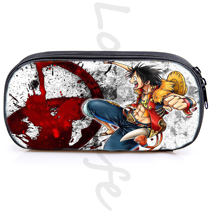 One Piece Luffy Pencil Cases Cosmetic Storage Pouch