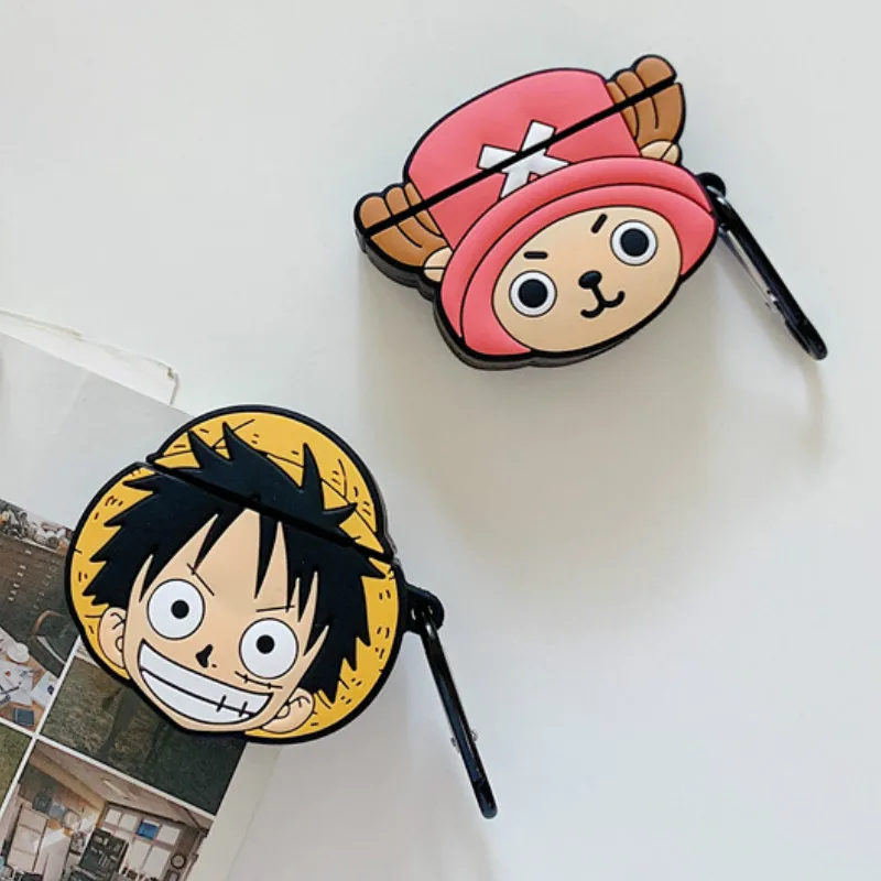 One Piece Luffy Chopper Airpods 1 2 Bluetooth Keychain Case