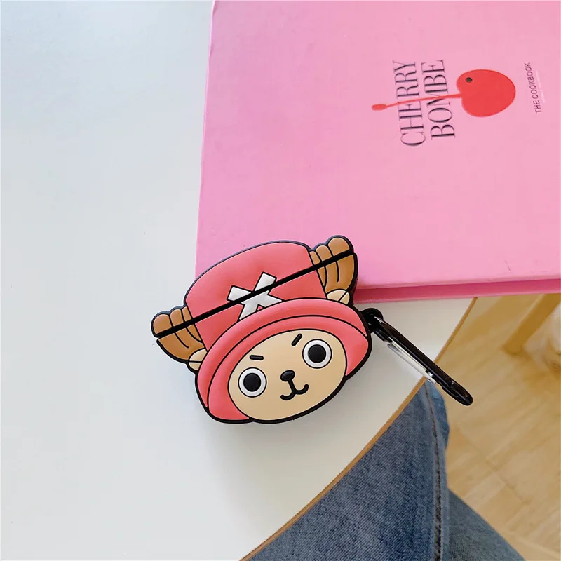 One Piece Luffy Chopper Airpods 1 2 Bluetooth Keychain Case