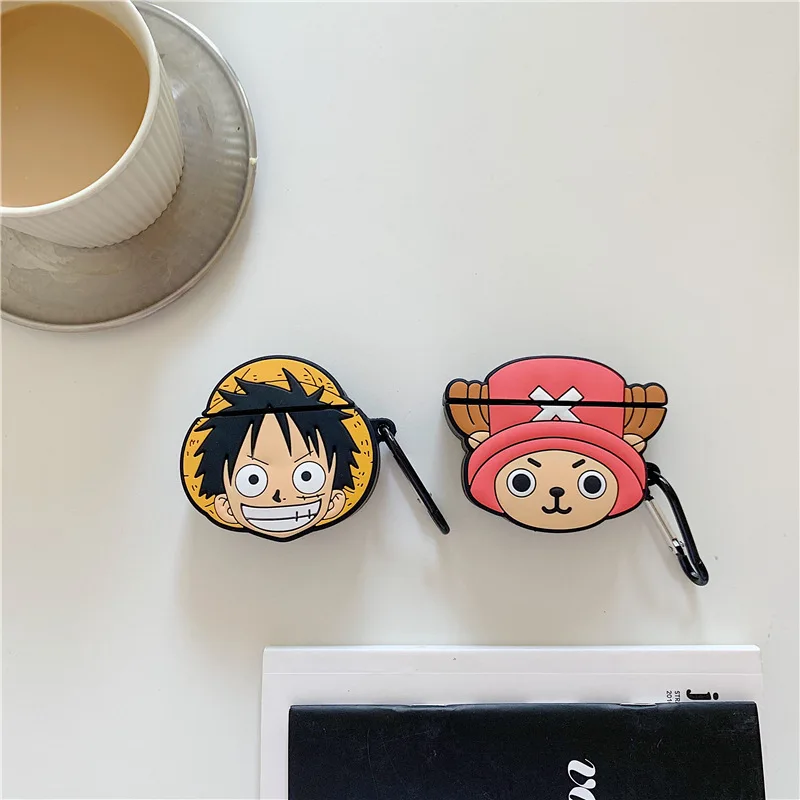 One Piece Luffy Chopper Airpods 1 2 Bluetooth Keychain Case