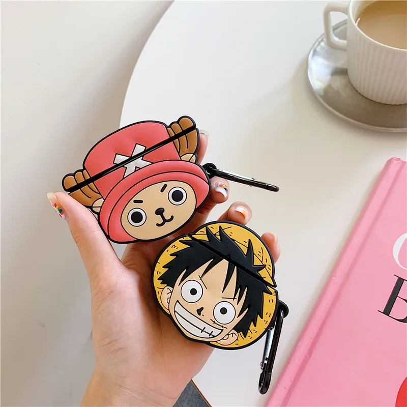 One Piece Luffy Chopper Airpods 1 2 Bluetooth Keychain Case