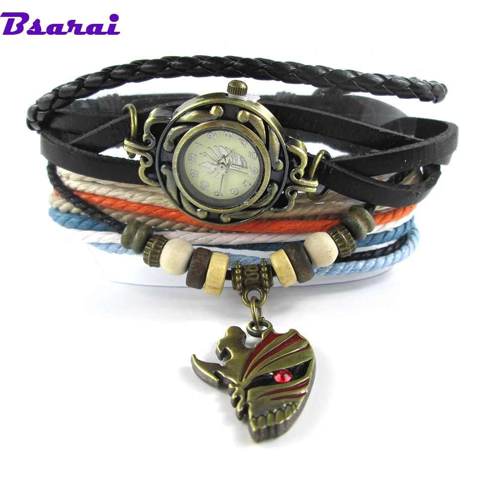 One piece Skull bracelet watch wristwatch