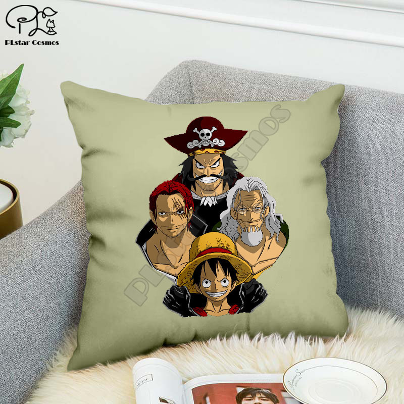 45*45cm ONE PIECE Cartoon 3D printing pillow case