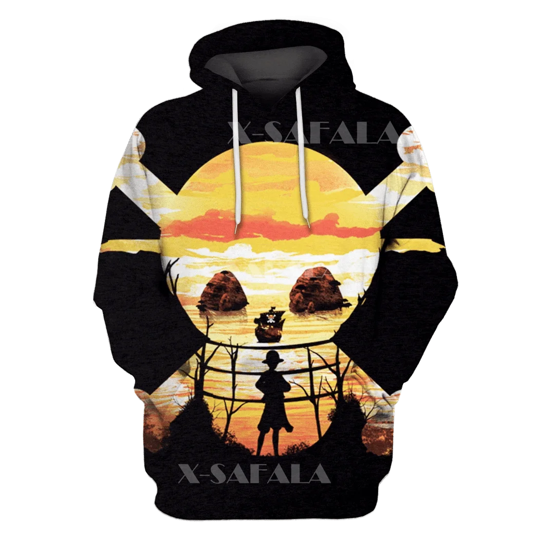 One Piece Jinbe Hoodie Outwear Sweatshirt