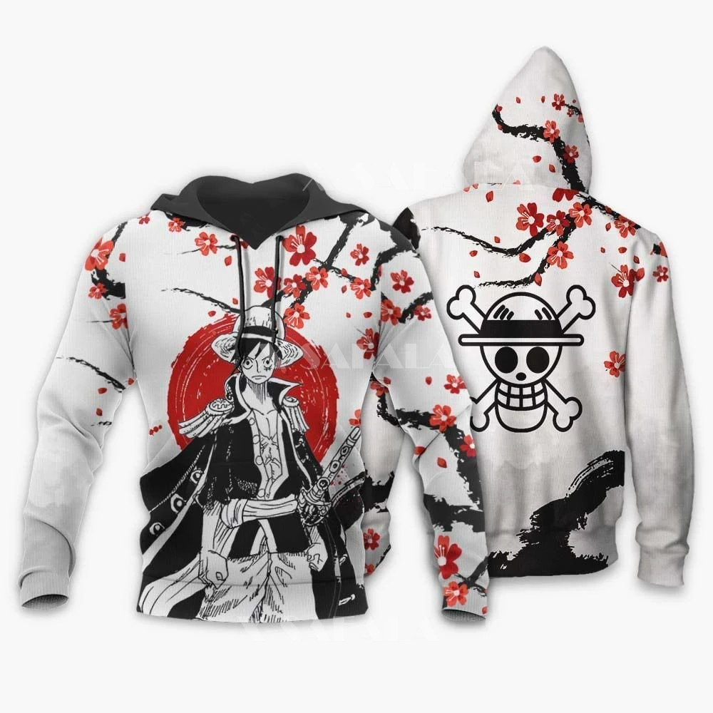 One Piece Jinbe Hoodie Outwear Sweatshirt