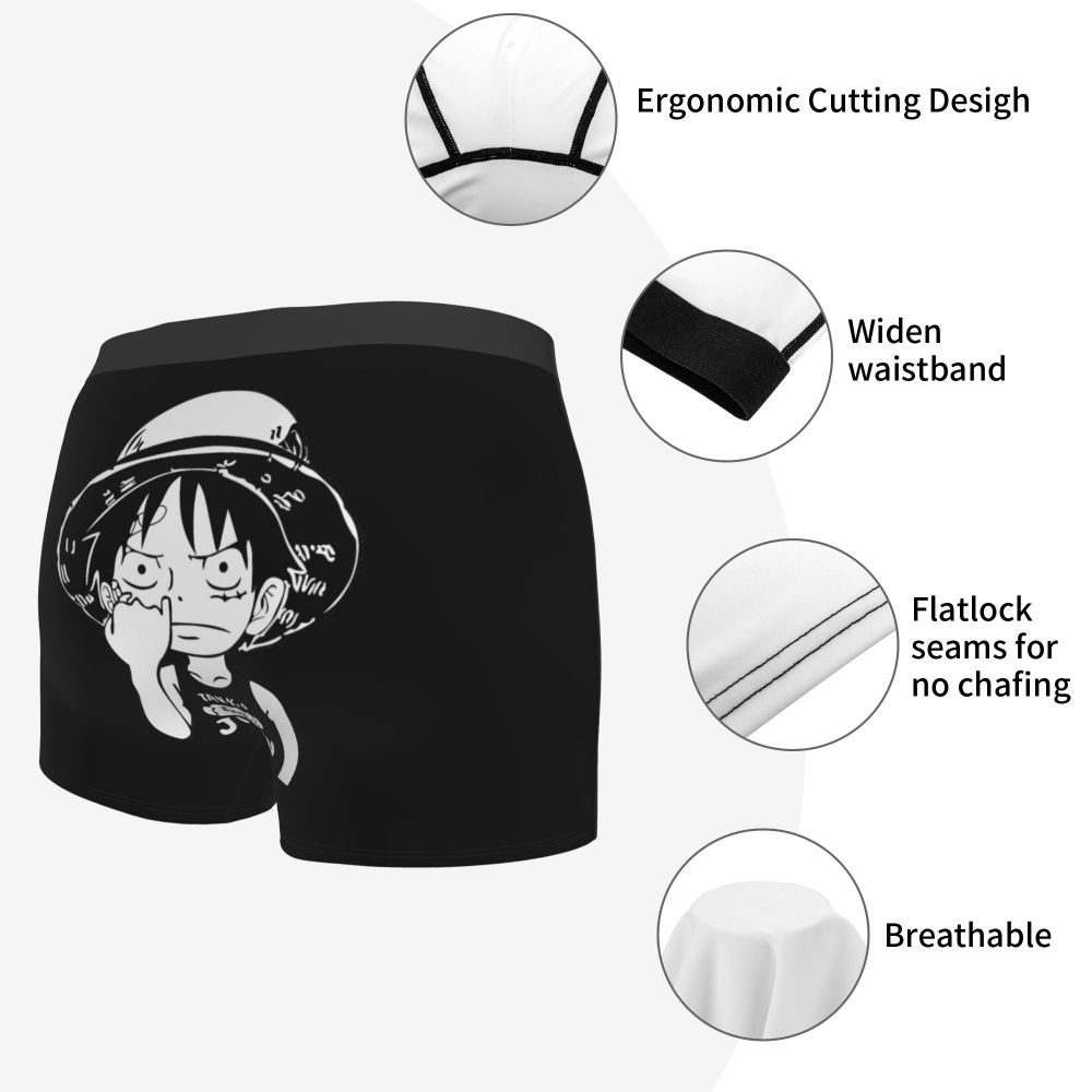 Men's Panties Luffy Picking Nose Men Boxer Underwear