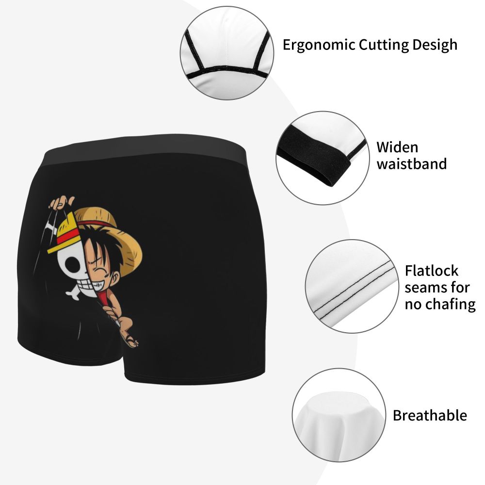 One Piece Monkey D. Luffy Panties Male Underwear