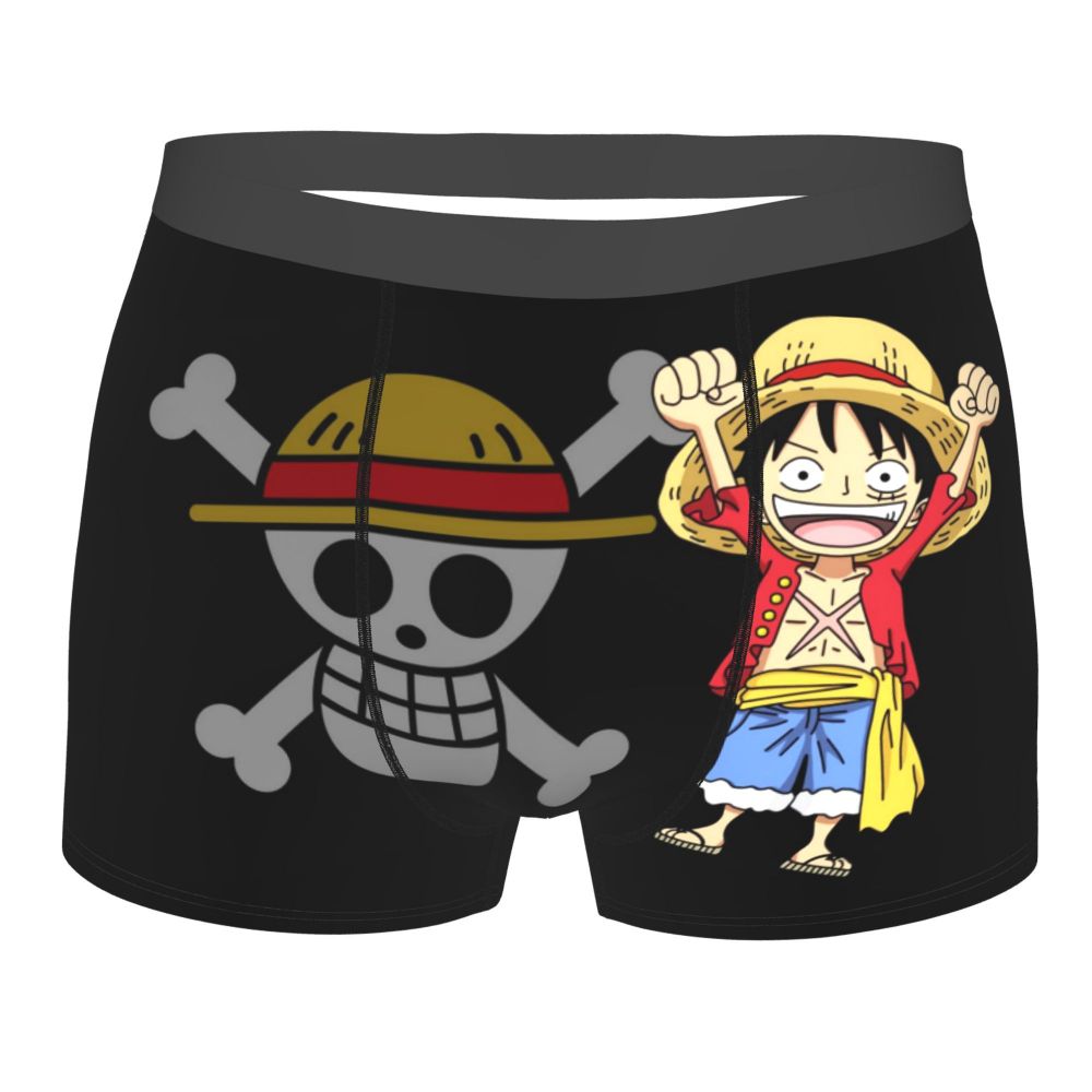 Cute Luffy Men Boxer Underwear Cotton Large Size