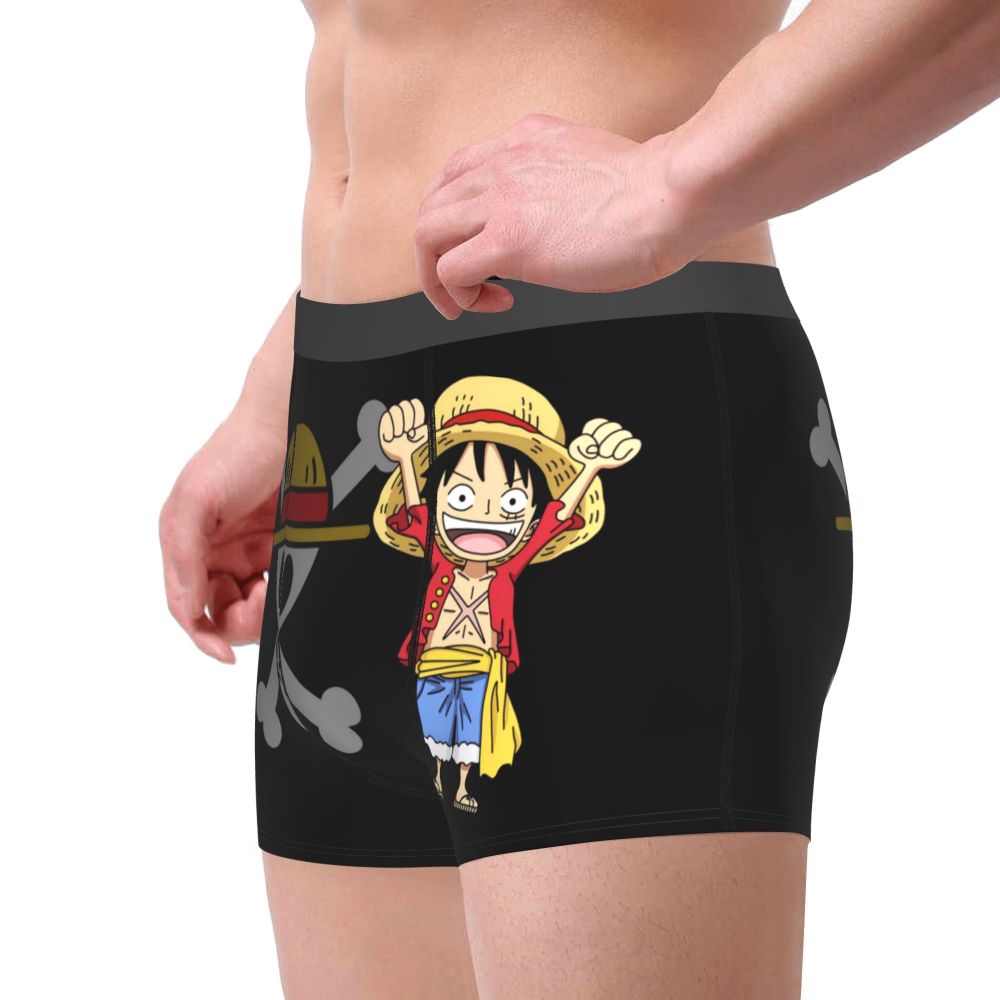 Cute Luffy Men Boxer Underwear Cotton Large Size