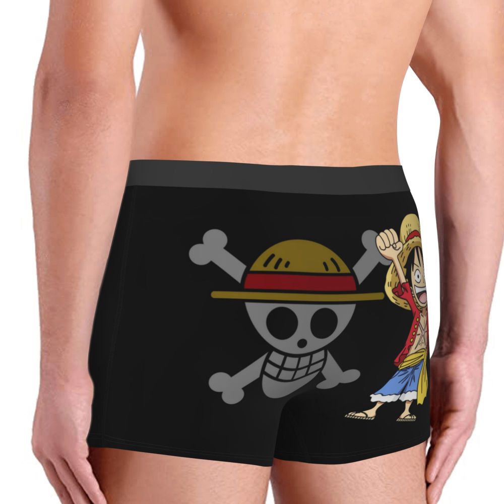 Cute Luffy Men Boxer Underwear Cotton Large Size