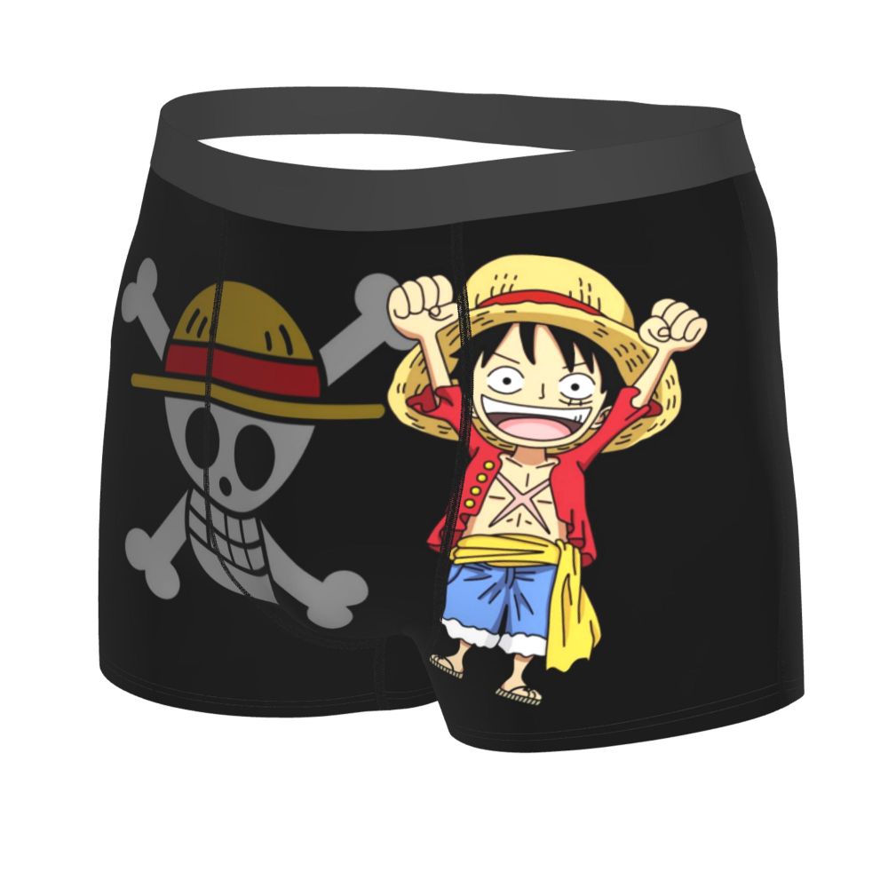 Cute Luffy Men Boxer Underwear Cotton Large Size