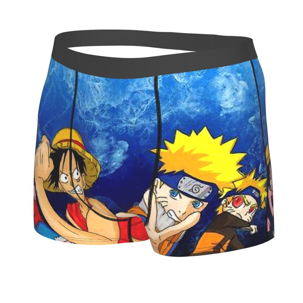 Men's Panties Anime Heros Men Boxer Underwear Cotton for Male Anime One Piece Large Size Lot Soft