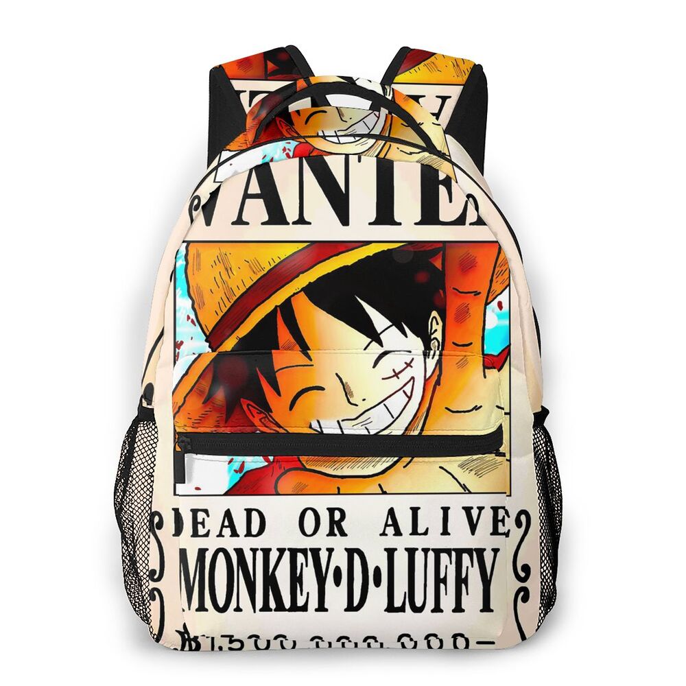 Wanted Poster Monkey D. Luffy Travel Bag Backpack