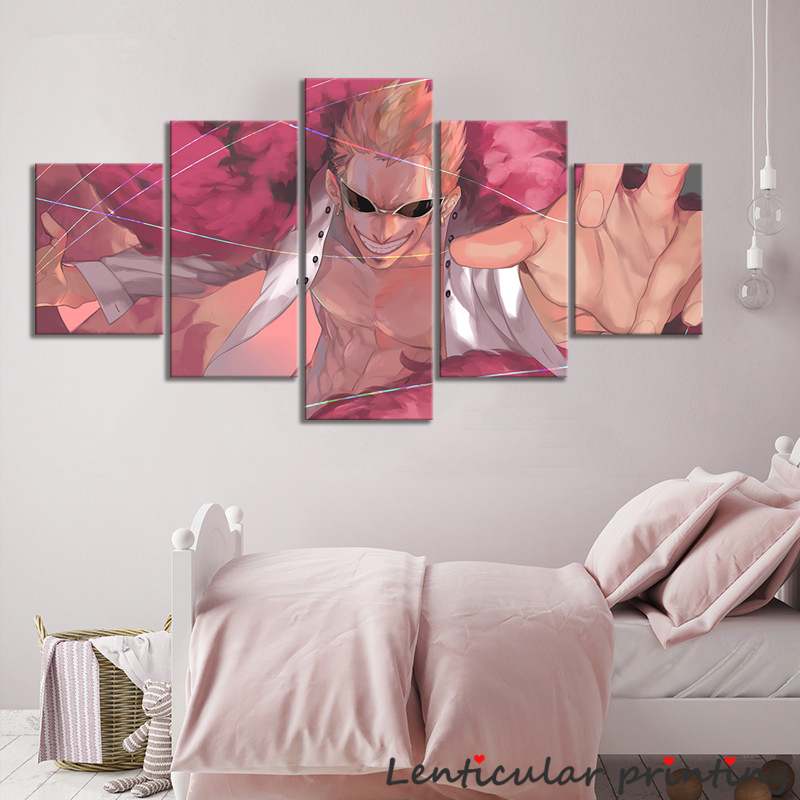 6 designs ONE PIECE Donquixote Doflamingo Canvas Wall Poster