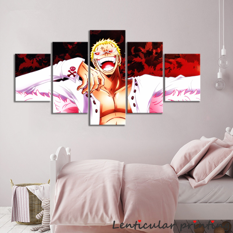 6 designs ONE PIECE Donquixote Doflamingo Canvas Wall Poster