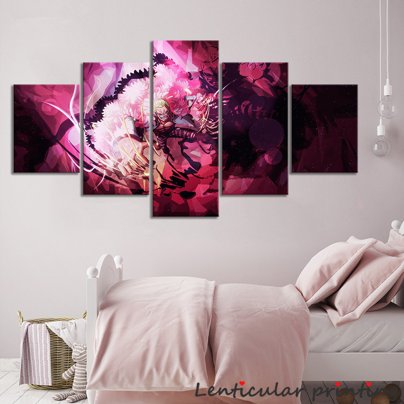 6 designs ONE PIECE Donquixote Doflamingo Canvas Wall Poster