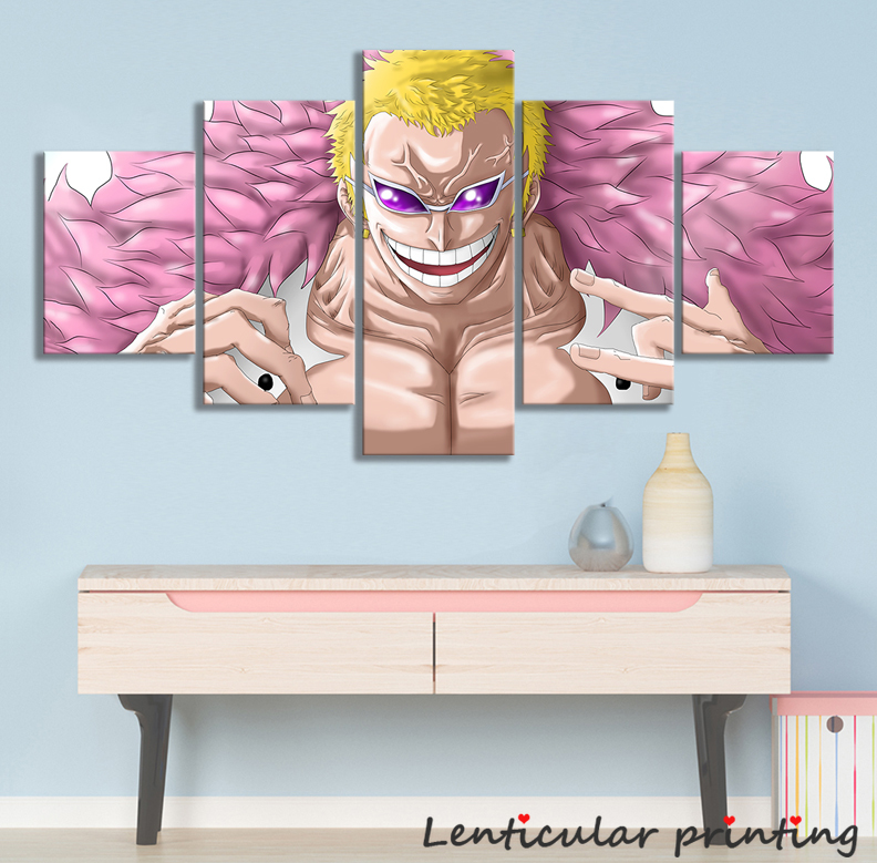 6 designs ONE PIECE Donquixote Doflamingo Canvas Wall Poster