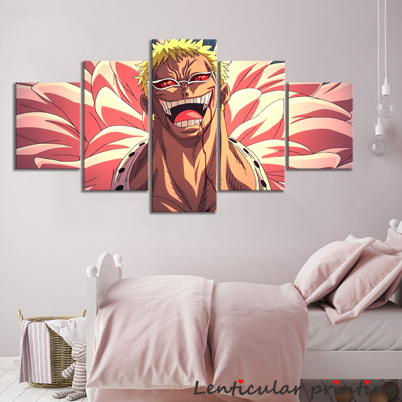 6 designs ONE PIECE Donquixote Doflamingo Canvas Wall Poster