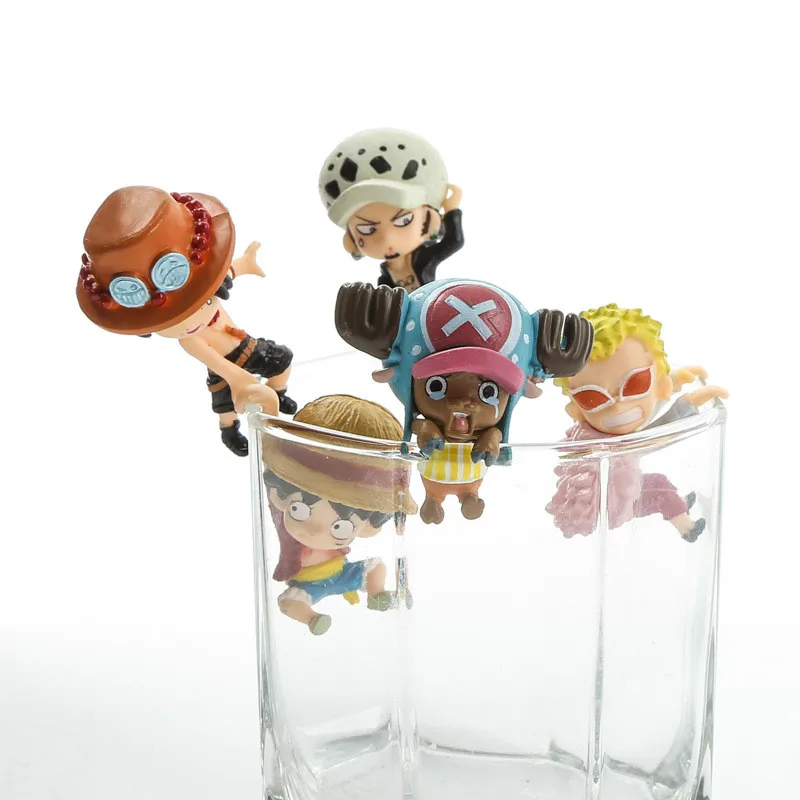 Luffy Ace Chopper Law Doflamingo on the edge of cup PUTITO figure Toys